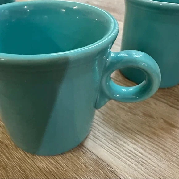 Fiesta Vintage Dinnerware Set of 3 Coffee Mugs Great Used Condition - Picture 4 of 6